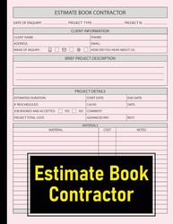 Estimate Book Contractor: Log book to record client details,Dot Diagram Sheets For Taking Measurements.