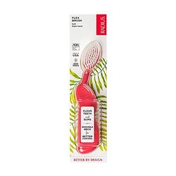 Radius Toothbrush Flex Brush BPA Free & ADA Accepted Designed to Improve Gum Health & Reduce Gum Issues - Right Hand - Pack of 1, Pink