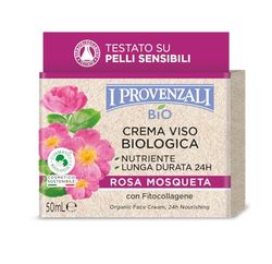 I Provenzali | Crema Viso Nutriente Biologica Rosa Mosqueta, 50 ml