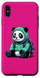 Custodia per iPhone XS Max Panda Alieno UFO Panda extraterrestre