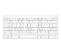 HP 350 Wireless and Bluetooth Keyboard, Multi-Device Connection, Qwerty, Italian Layout, Emoji, Autonomy up to 2 Years, Compatible with Windows, Android, Chrome OS, MacOS, iPadOS, White