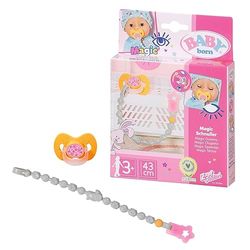 Zapf Creation - Baby Born Magic dummy- en poppenketting 43 cm, 1 bijpassend stuk, 832486