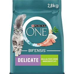 Purina ONE Bifensis kattenvoer voor volwassenen, gevoelige spijsvertering met kalkoen, 4 zakken à 2,8 kg