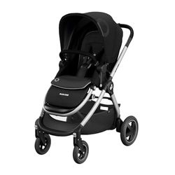 Maxi-Cosi Adorra² Kinderwagen, Wandelwagen Baby, Kinderwagen 3 in 1, Gescikt vanaf de Geboorte tot 4 jaar, 0-22 kg, Essential Black (zwart)