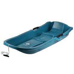 STIGA Pacer Bio Pulka med Broms för Barn med 2 Sits, i Hållbar Plast - Aqua