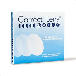 Correct Lens, Daily Lens, Lenti a Contatto Giornaliere per Miopia, Lenti a Contatto Usa e Getta Sicure e Facili da Applicare, Diottrie -2,75, Confezione da 30 Lenti Monouso