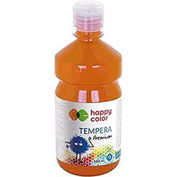 Happy Color Pittura a tempera premium per bambini, 500 ml, arancione scuro,