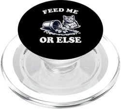 Feed Me Or Else Cat Plant Kitten Plants Cat Lover PopSockets PopGrip for MagSafe