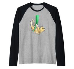 Yoga Aéreo Gato Camiseta Manga Raglan