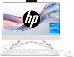 HP All-in-One 22-dd2001ss All-in-One - PC da 21,5" Full HD (Intel Celeron J4025, 8 GB RAM, 256 GB SSD, Intel UHD 600, senza sito operativo) Bianco - Tastiera QWERTY spagnola