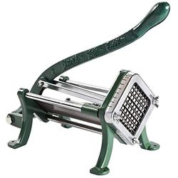 García de Pou 158,99 máquina curta batatas fritas com lâminas 6,4 mm, verde/prateado