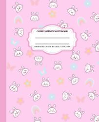 Composition Notebook: Wide Ruled Lined Paper Journal with Cute Design for Girls | 100 Pages