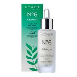 GYADA COSMETICS, Renande ansiktsserum N.6 Antimikrobiellt verkande ansiktsserum Seboregulator för fett, akne och orena, propolisbaserade, Aloe Vera och vitamin E, 30 ml