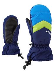 Ziener Guanti da sci per bambini LETTERO AS MITTEN GIUNNI Junior Sport invernali | impermeabili, traspiranti, blu (navy), 6,5