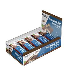 Victory Endurance Recovery Bar - Hazelnut Flavour. (12x50g) Chocolate Coated Wafer Bar for Post-Training Recovery with 32% Proteins