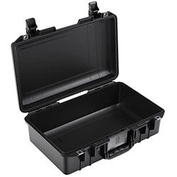 PELI 1560 Valigia Antiurto grande con Ruote e manico Telescopico, IP67 Impermeabile e a Prova di Polvere, Capacità di 44L, Prodotto in Germania, Con inserto in Schiuma Personalizzabile, Color sabbia