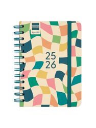 Finocam Cosmo Cours 2025/2026 Agenda semainier horizontal Septembre 2025 - août 2026 (12 mois) Kai espagnol