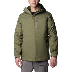 Columbia Oak Harbor Interchange Giacca Cappotto Invernale 3 in 1, Colore: Verde Pietra, S Uomo