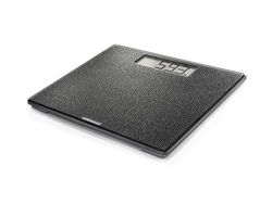 Soehnle Báscula digital Style Sense Comfort Coral, peso de baño con superfice de cristal mate de alta calidad, báscula corporal con pantalla LCD fácilmente legible, báscula plana, color negro