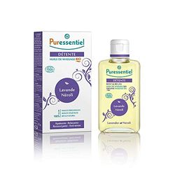 Puressentiel Sonho e Relax - óleo de massagem com 6 óleos essenciais, lavanda e Neroli, bio e de origem natural, para relaxar e descansar, 100 ml