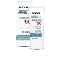 Babaria - Protector solar pieles sensibles SPF50 - Protección solar facial - Protector solar para la cara - 50 ml