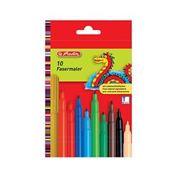 Herlitz 8649139 viltstiften 2mm, 10 stuks