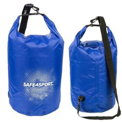 SAFE4SPORT Waterdichte tas, 15 liter, blauw, lichte kajaktas, waterdichte tas voor op het strand, dry bag, waterdichte tas, blauw, 15L, kajak tas