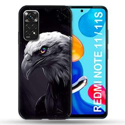 Cover per Xiaomi Redmi Note 11 / 11S Animal Aigle Royal Nero