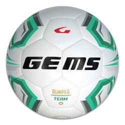 Gems UN06-0313 Olympic TEAM UNISEX Fotboll vit/grön storlek 4