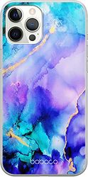 ERT GROUP mobiltelefonfodral för Apple Iphone 12 PRO MAX originalt och officiellt licensierat Babaco mönster Abstract 011 Vit anpassad till formen på mobiltelefonen, fodral tillverkad av TPU-plast