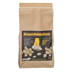EiFi vuurballen, open haard aansteker 1 kg wit