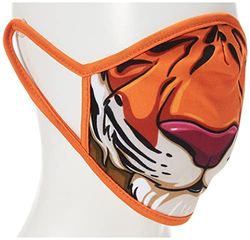 Wild Republic Masque adulte Wild Smiles de pouvant se superposer à un masque à usage médical, réutilisable, lavable, couvrant la bouche et le nez, avec motifs gueules de tigre 25792