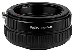 Fotodiox Adattatore per obiettivo macro, compatibile con obiettivi Nikon F-Mount G-Type su fotocamere Fujifilm X-Mount