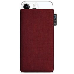 Adore June Classic Rojo-Burdeos Funda Compatible con iPhone 14-15 Plus/iPhone 14-15 Pro MAX, Material Resistente Efecto Limpiador de Pantalla