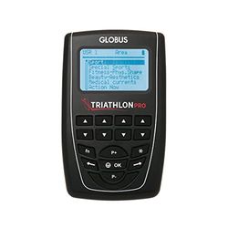 Globus | Triathlon Pro, Eletrostimulador de 4 Canales, 424 Programas Deporte, Fitness, Belleza y Rehab, Mejora el Rendimiento Físico de los Atletas.