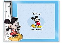 Disney Baby – fotoram med stativ – tillverkad av silver – Musse Pigg design – perfekt för barnets eller barns sovrum