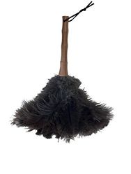 MSV Dammsugare I Strutsfjädrar Handtag Bambu 42CM, Svart