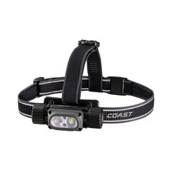 Coast WPH34R Lampada da testa – 2000 lm, impermeabile IP68, ultra luminosa, ricaricabile USB-C & Dual Power, 6 modalità di illuminazione con spot e luce di inondazione, blu/nero
