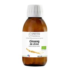 EXTRAIT HYDROALCOOLIQUE de GINSENG BLANC - Panax ginseng (BIO)