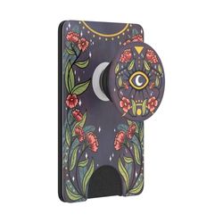 PopSockets PopWallet+ con un PopTop Intercambiable Integrado para Teléfonos Móviles y Tablets - Floral Bohemian