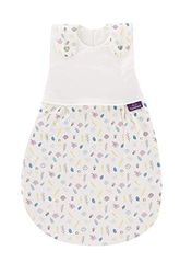 Träumeland S0103202 - Saco de dormir para todo el año (doble ventilación, fibra natural Tencel, 50/56), diseño de flores, multicolor