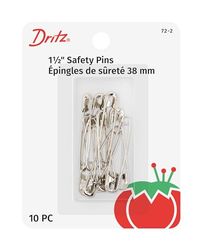 Dritz Safety Pins, Nickel, Size 2