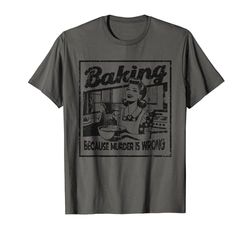 Sarcastico Cottura Detto Baker Mom Distressed anni '30 e '40 Maglietta