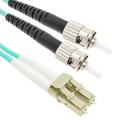 BeMatik - Multimode OM4-glasvezelkabel MMF duplex 50µm / 125µm LC-ST 25m