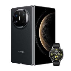 HUAWEI Mate X6+ WATCH GT 4, 12GB + 512GB, opvouwbare Smartphone, Ultraslank en duurzaam, Ultra Chroma Camera, Innovatieve Live-Multitask, Kunlun Glass 2e Generatie, Enorme 5110 mAh-batterij, Zwart