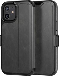 tech21 EvoWallet för Apple iPhone 12 mini 5G – hygieniskt rent bakteriell grodddar, antimikrobiellt telefonfodral med 3,6 meter droppskydd, svart