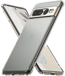 Ringke Fusion Matte Compatibel met Google Pixel 7 Pro Hoesje, Doorschijnend Hard PC Achterkant TPU Schokbestendig Bumper Beschermhoes voor Pixel 7 Pro (2022) - Matte Clear