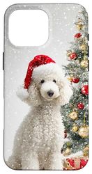 Poodle Dog Christmas Art Holiday Case for iPhone 16 Pro Max