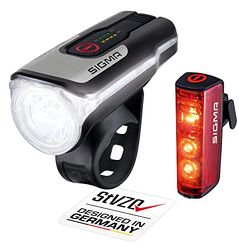 Sigma Sport Sigma aura 80 Usb/blixt belysningsset, Svart