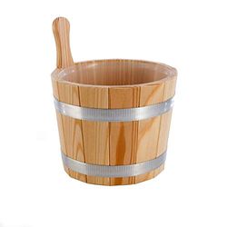 Eliga Secchio in legno di larice senza inserto in plastica